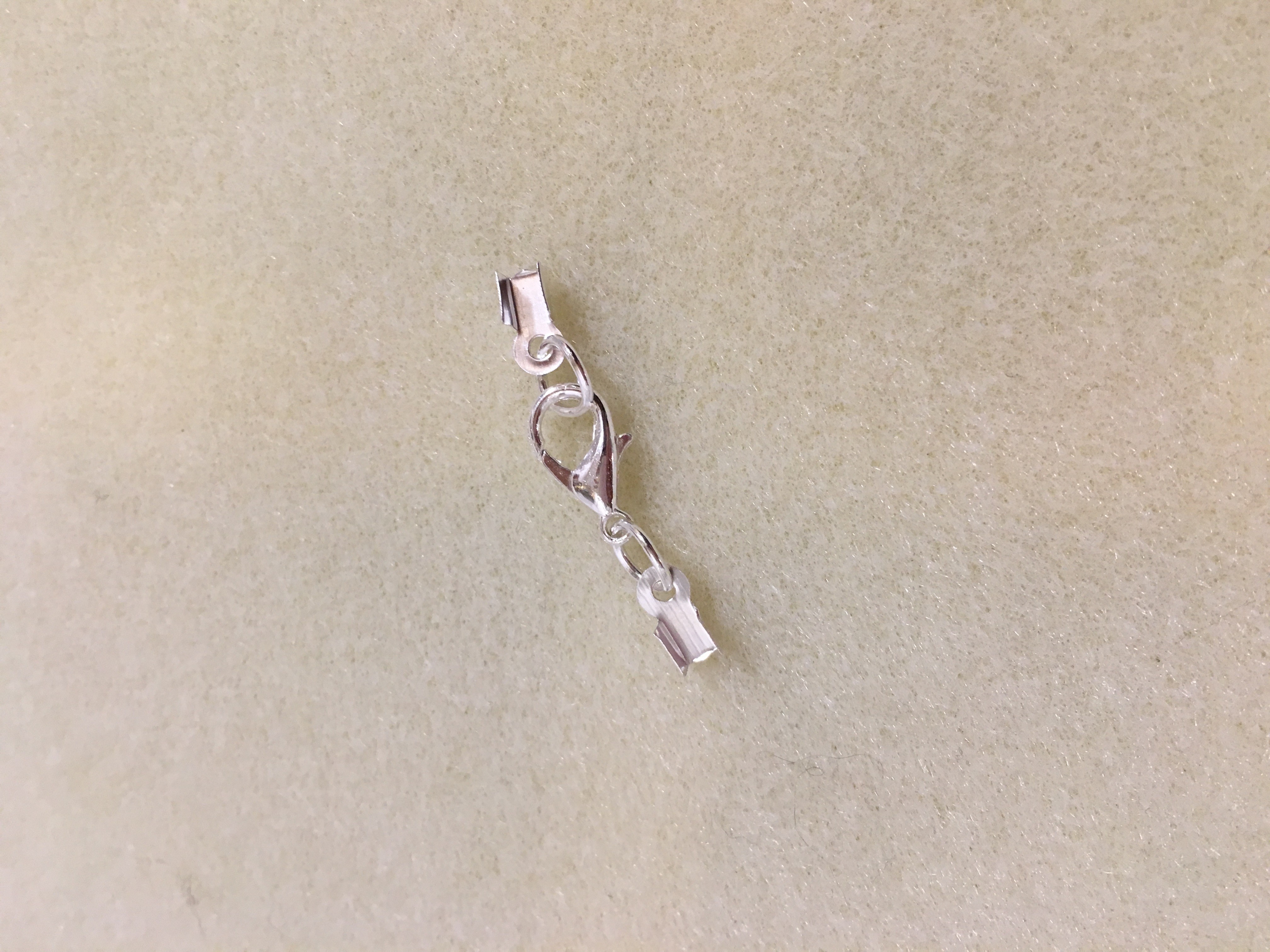 Cuivre Avec fermoir mousqueton 10 pi/èces Model 130 Silver Plated Pince /à clip de couleur argent RUBYCA Pour cha/îne europ/éenne