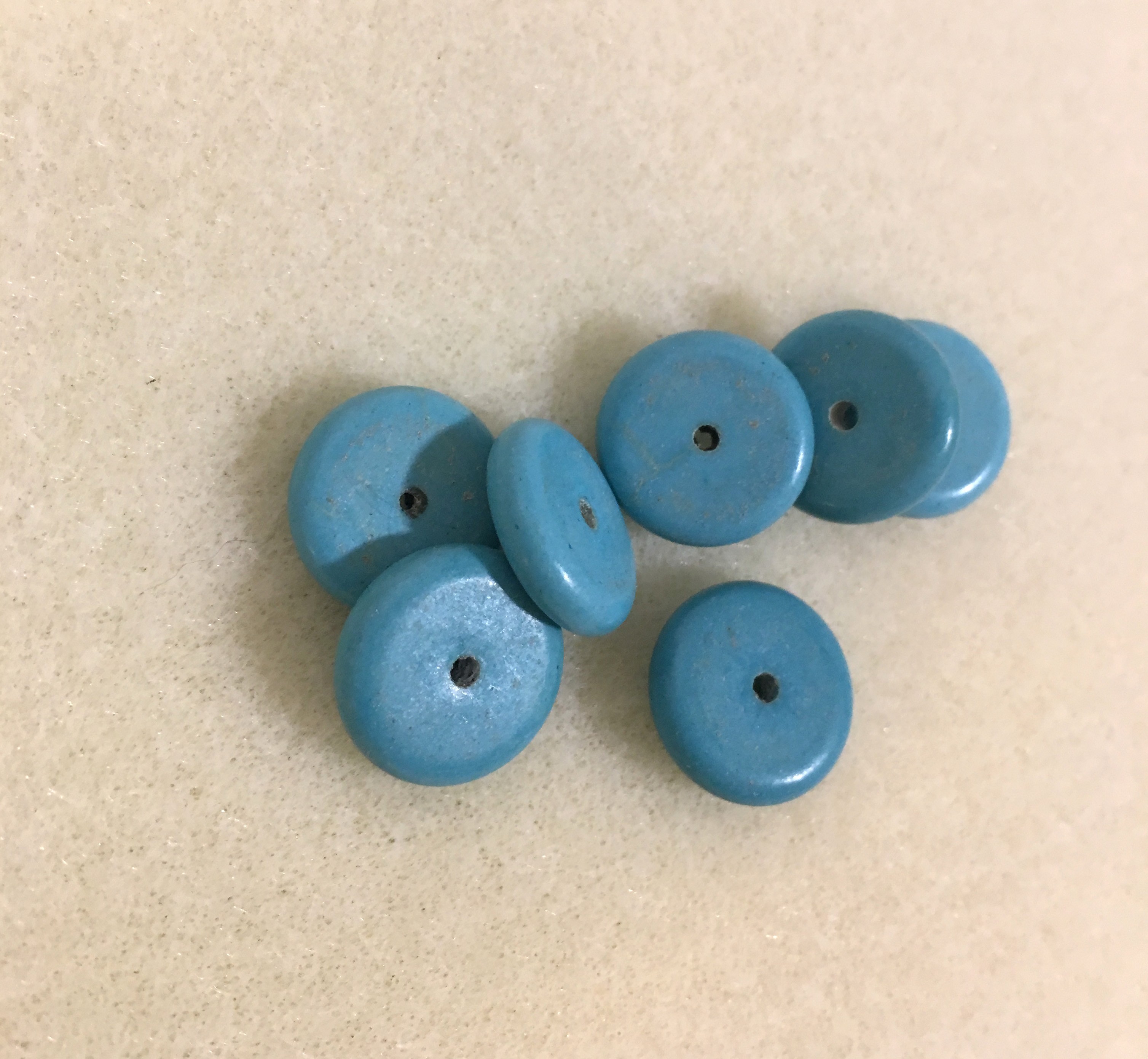 Perline Di Pietra Preziosa Naturale Howlite Autentica 8 X 5 Mm - Foto 10