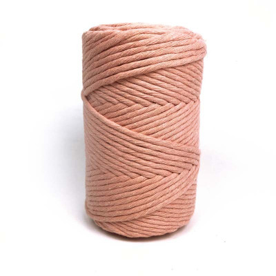 110 m. Coton peigné 4 mm, vieux rose