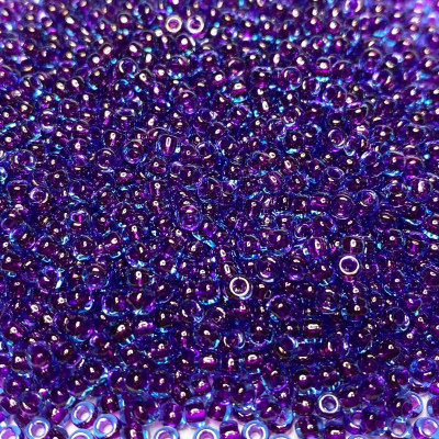 8/0 - 10 g Miyuki rocailles, violet lustré. 0352