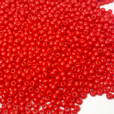 2,5 mm, 40 g rocailles, rouge
