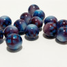 15 p. 10 mm verre bleu et violet